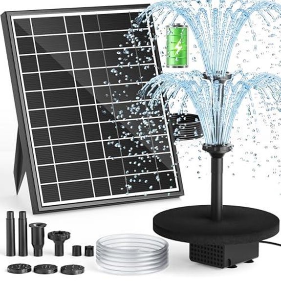 15 Best Solar Powered Pond Pumps With Battery Backup for 2027 6 pondia solar fountain with battery backup