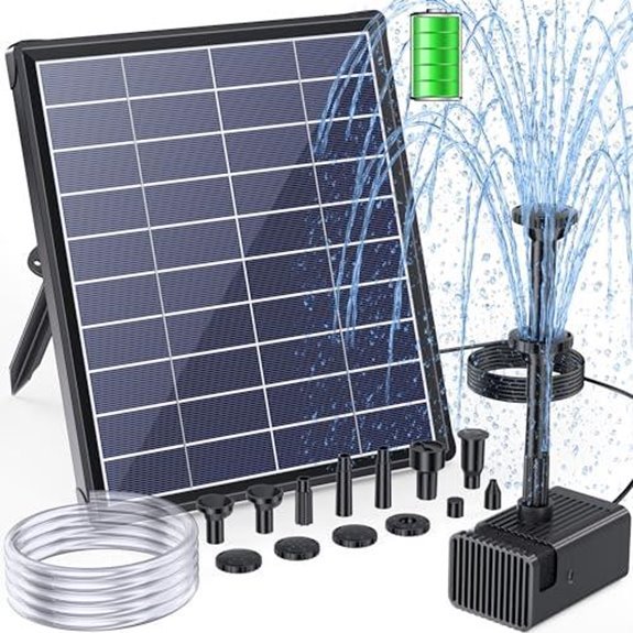 15 Best Solar Powered Pond Pumps With Battery Backup for 2027 2 poposoap 6 5w solar fountain