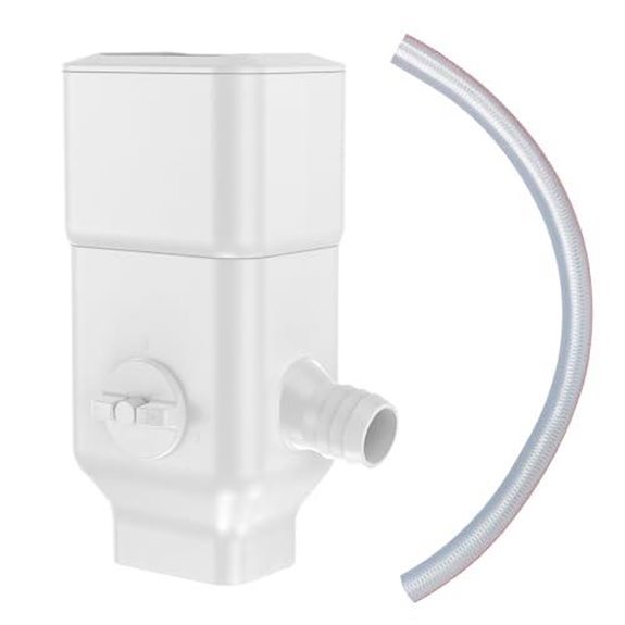 preinstalled downspout rainwater diverter