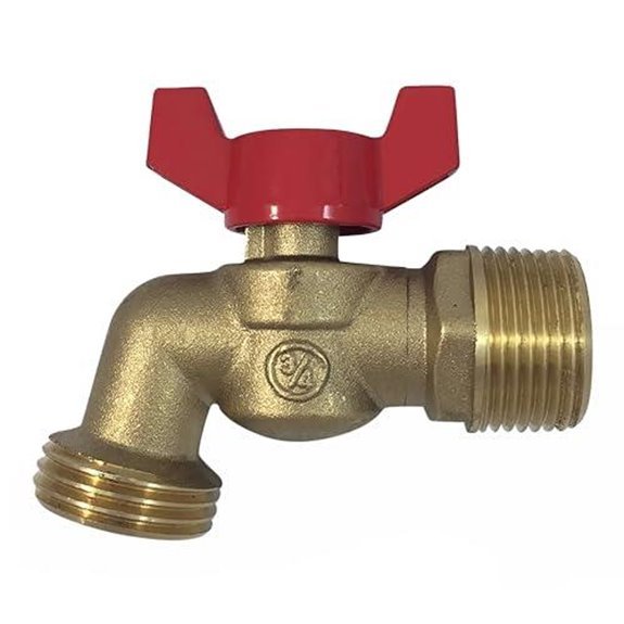quarter turn hose bibb valve