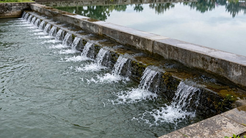 raised spillways maximize storage capacity