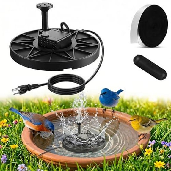 10 Best Electric Bird Bath Fountains for 2026 10 relaxweex 70w heated bird bath fountain pump