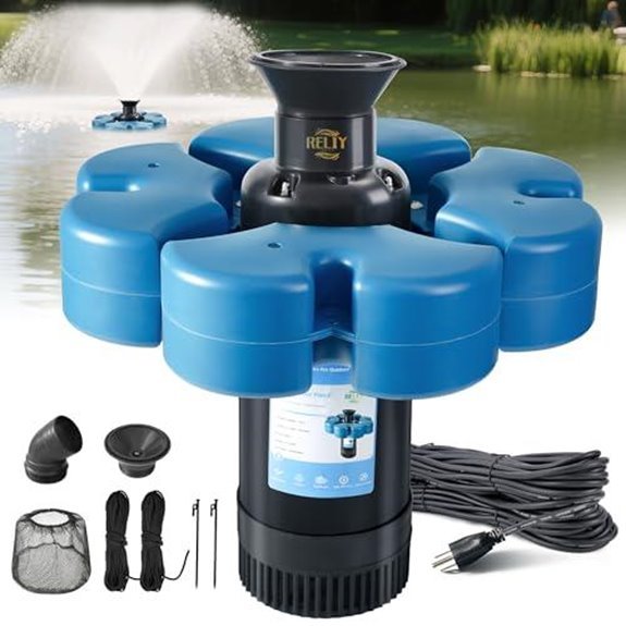 reliy 1hp pond fountain 100 ft power cord
