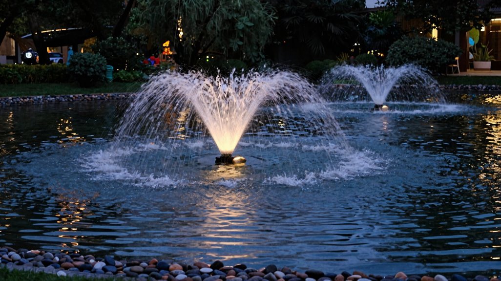 rgb led fountain lighting efficiency transformation
