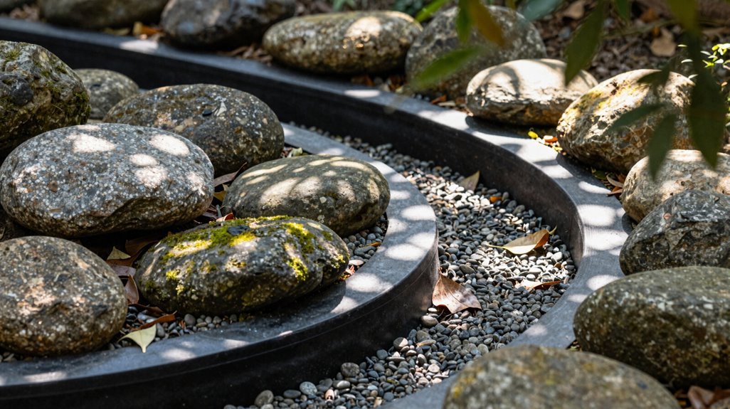 5 Ways to Hide a Pond Liner for a Natural Look 3 rock on a roll flexible curved landscaping mat