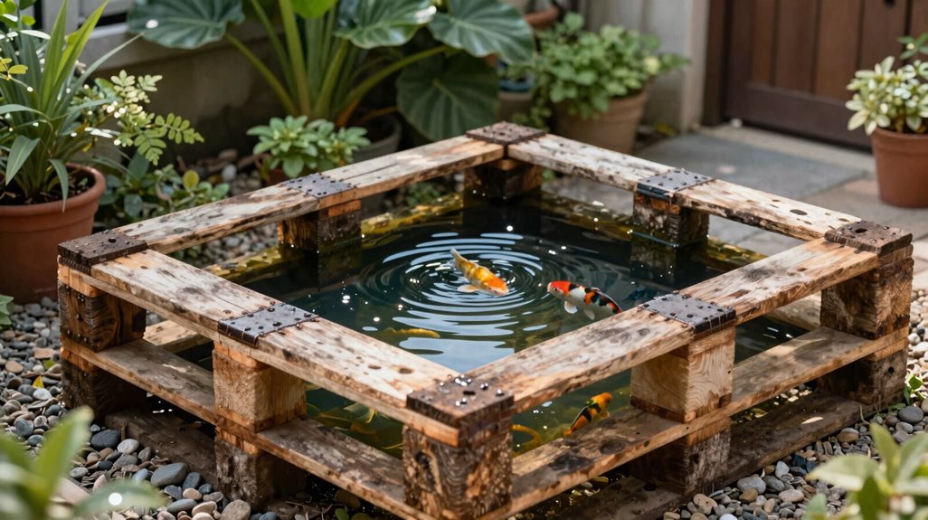 sealed pallets protect koi habitat