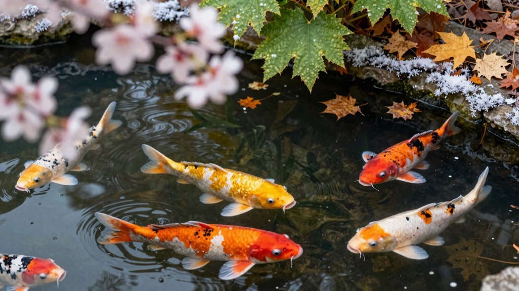 seasonal feeding controls prevent koi poisoning