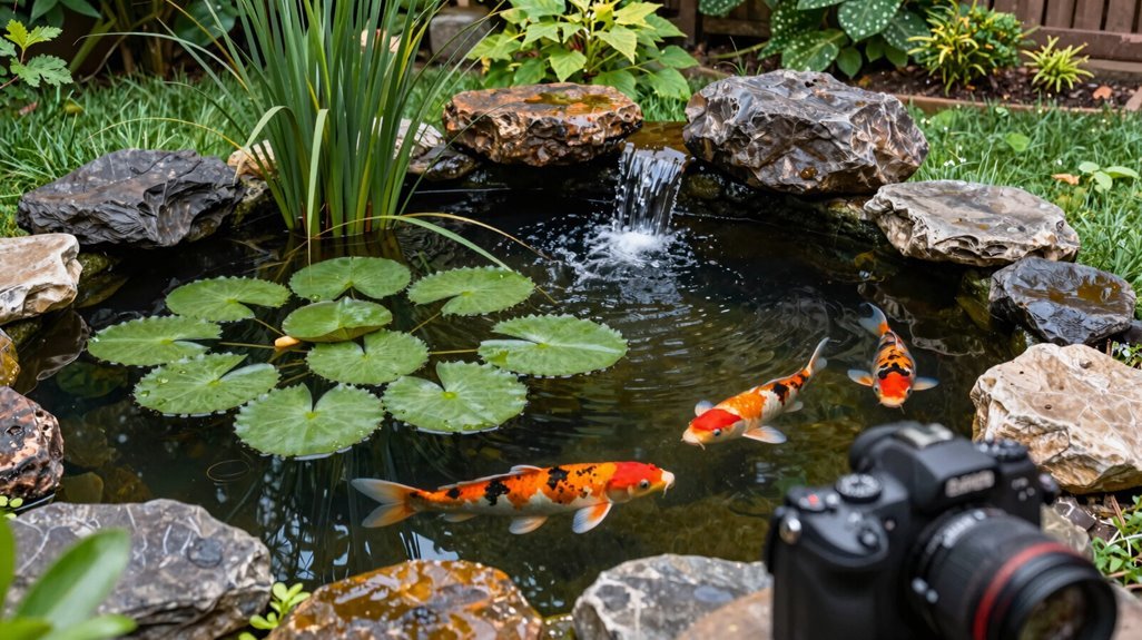 self sustaining koi pond ecosystem