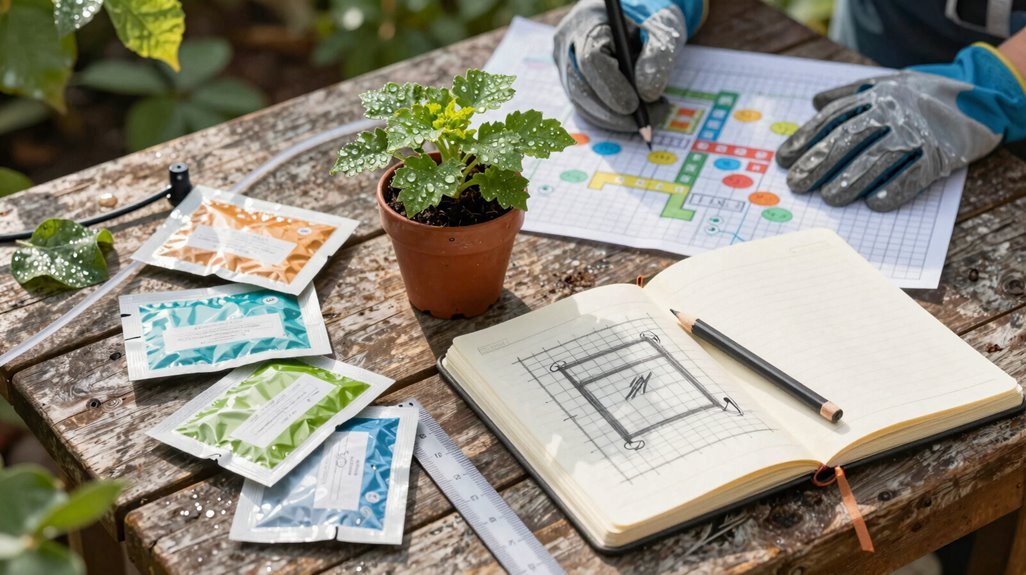 set garden goals assess space