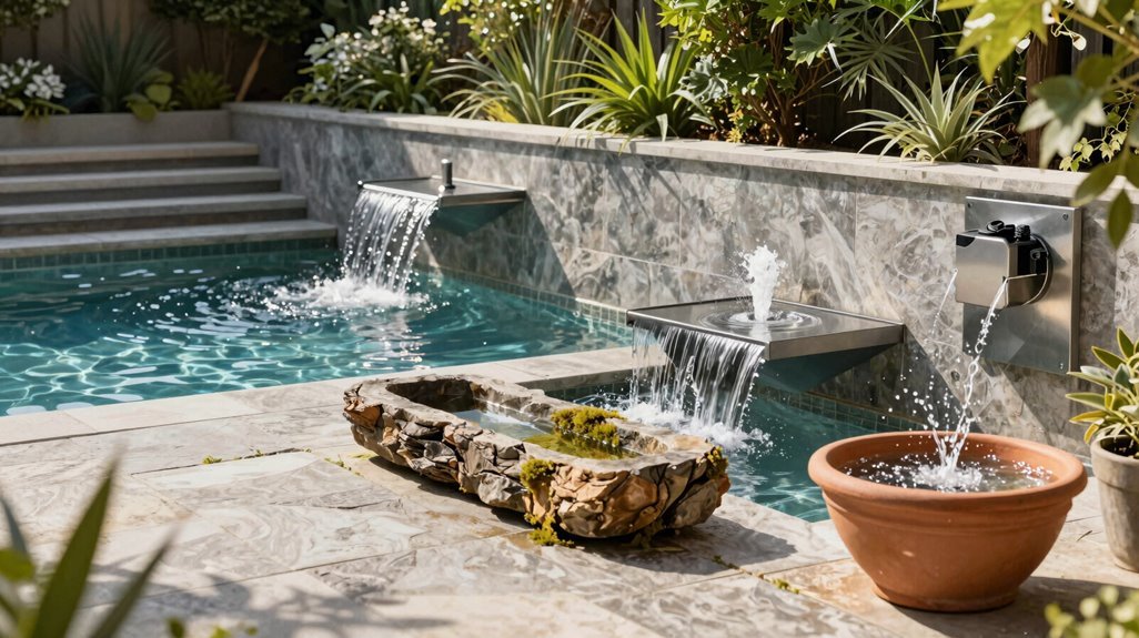 seven backyard fountain ideas for styles