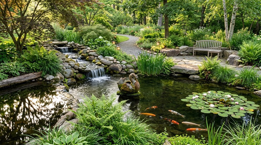 seven backyard pond ideas for tranquil retreat