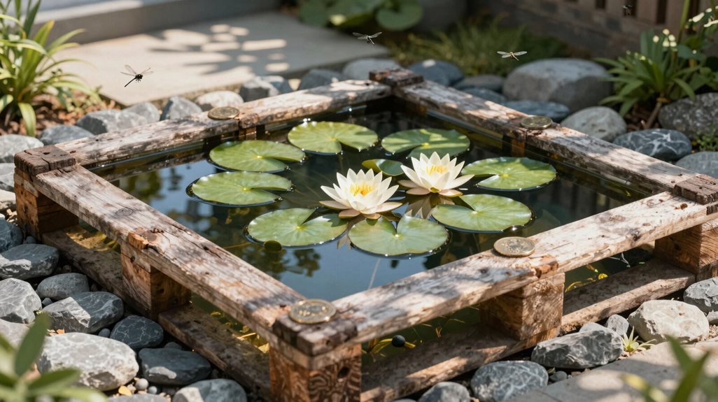 shallow pallet pond setup