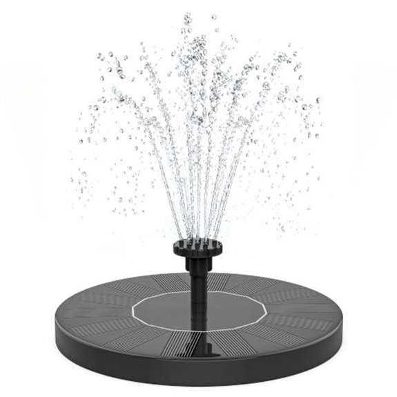 15 Best Solar Powered Garden Water Features for 2026 13 shanchahua 1 5w 6 nozzle fountain