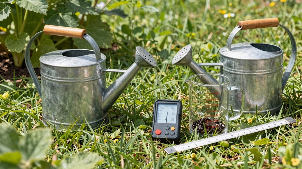 simple garden watering measurement toolkit