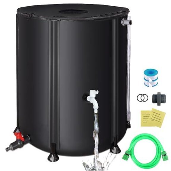 skm 53 gallon rain barrel