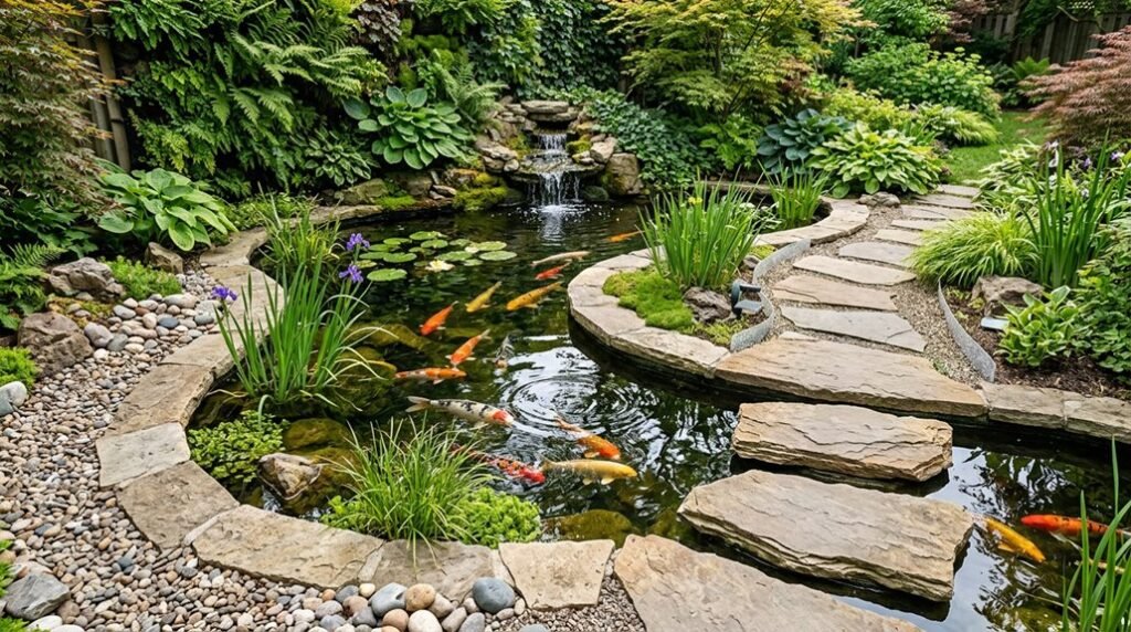 small backyard koi pond ideas