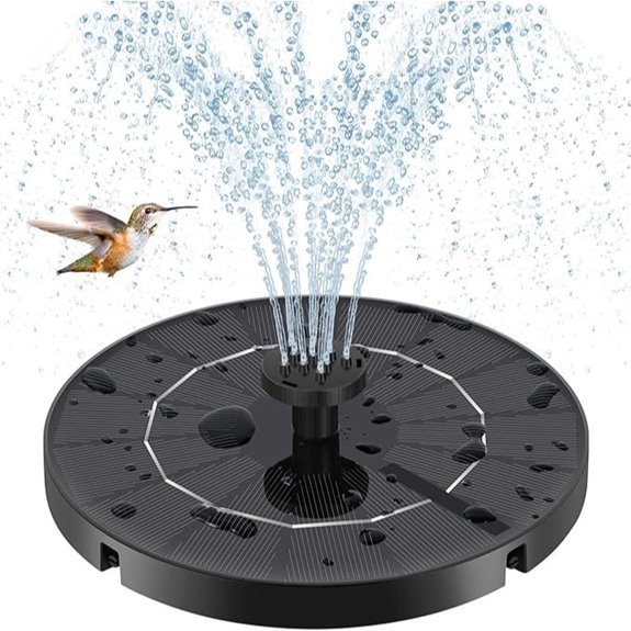 15 Best Solar Powered Garden Water Features for 2026 14 solar powered bird bath fountain with multiple nozzles