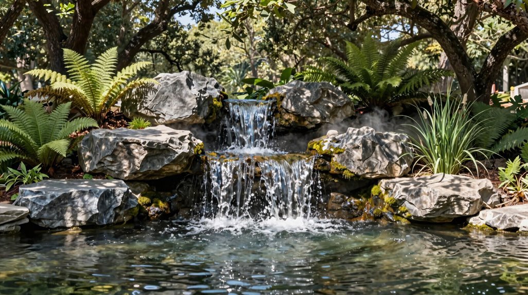 space saving waterfall fountain considerations