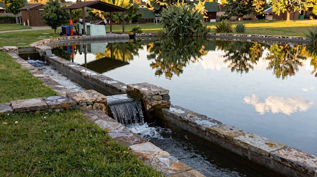 spillway design and drainage choices