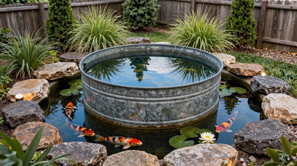 stock tank pond sun shade balance