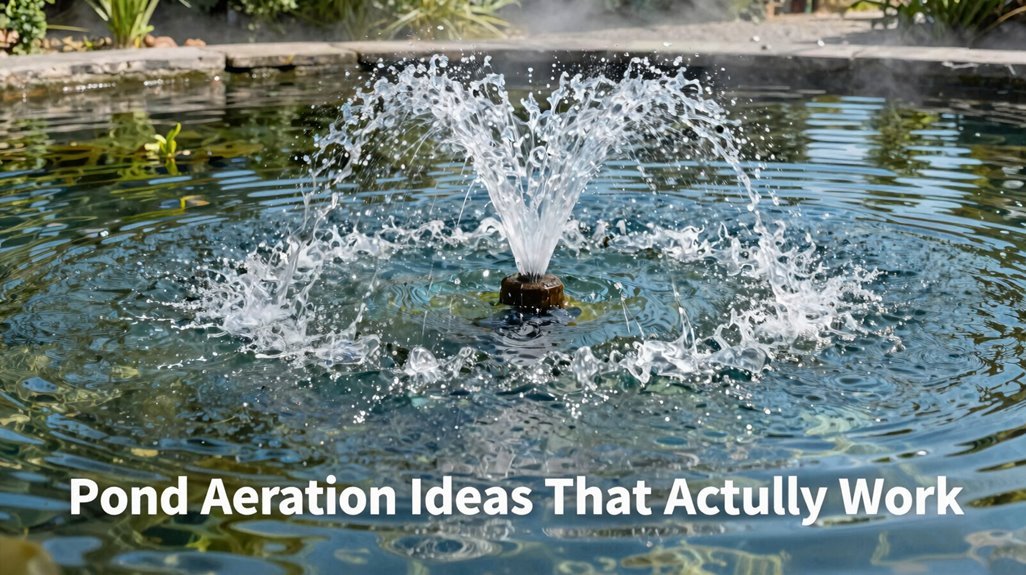 stone pillar fountain oxygenates depths