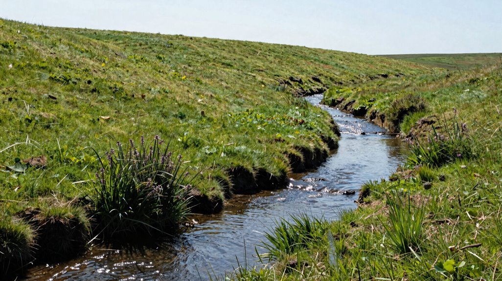swale diverts overflow safely