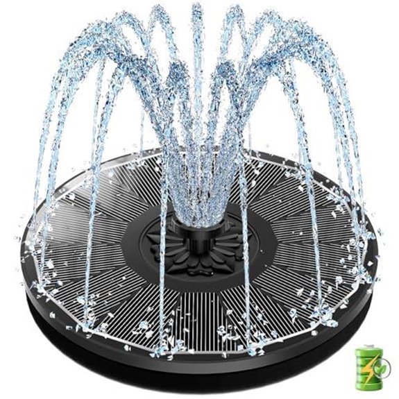szmp solar fountain with battery