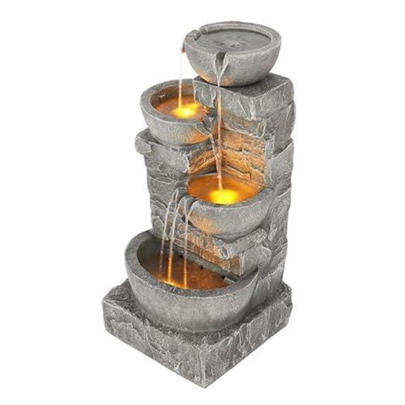 10 Best Outdoor Fountains for 2027 (Backyard Bliss) 2 teamson home cascading bowls fountain
