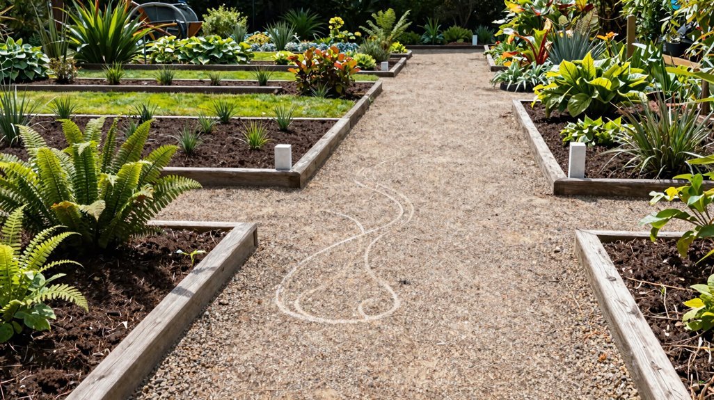 thirty inch garden paths wheelbarrow friendly