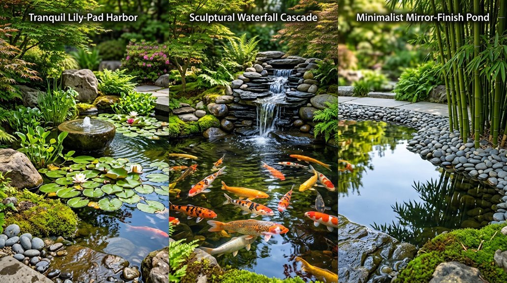 three koi pond design ideas