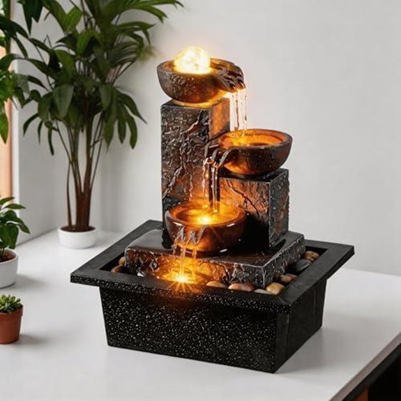tolevoit three bowl rotating fountain