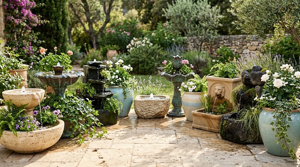 tranquil garden fountain ideas