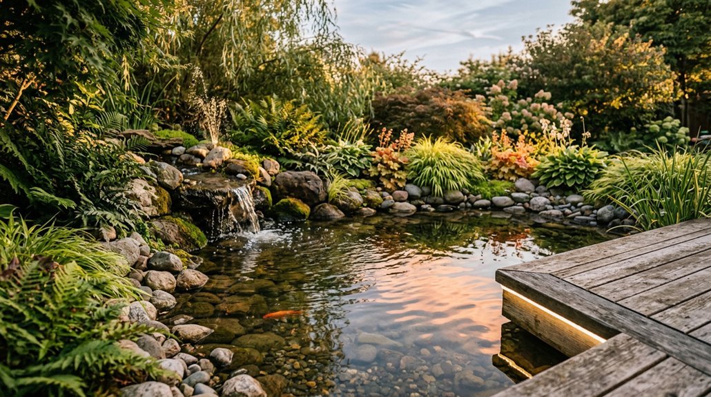 water features for weekend pond plan