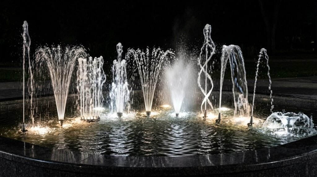 water fountain nozzle types explained