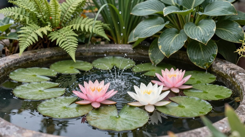 5 Plants Around Fountain Ideas for a Stunning Garden Display 2 water lilies transform pond like fountains