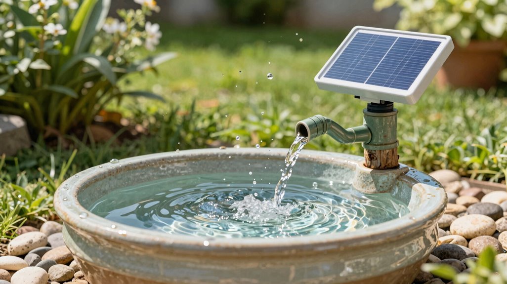 10 DIY Solar Fountain Ideas for Your Garden 9 weak spray green algae pump burnout