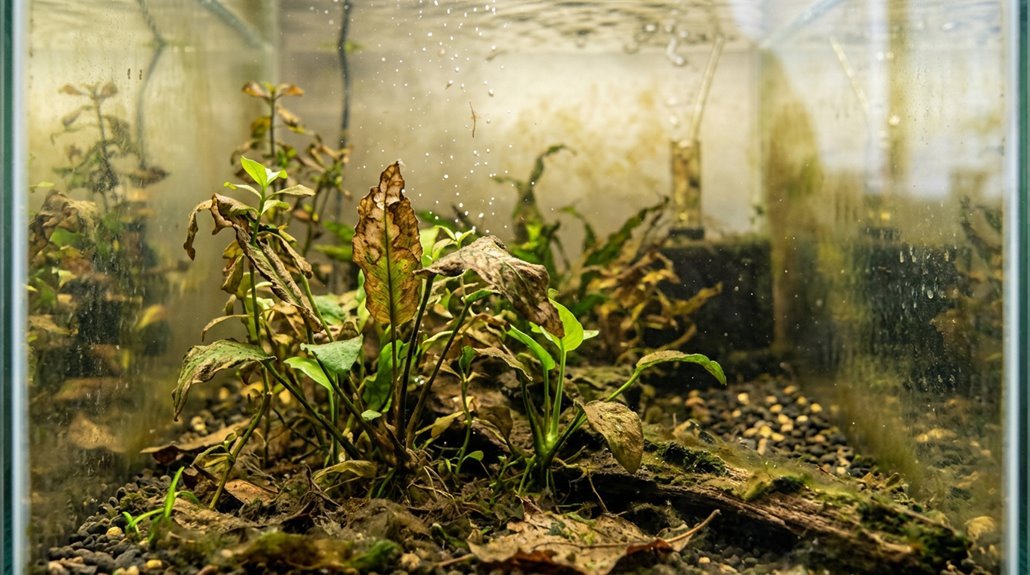 why are my aquatic plants dying