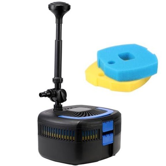 950 gph pond pump kit with filter