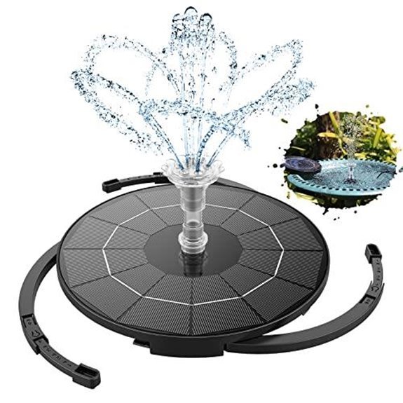 10 Best Solar Water Pumps With Battery Backup for 2027 9 aisitin 3 5w solar fountain