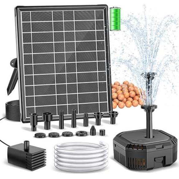 10 Best Solar Water Pumps With Battery Backup for 2027 5 antfraer solar fountain pump with battery backup