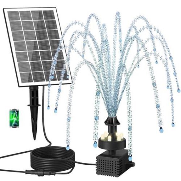 10 Best Solar Water Pumps With Battery Backup for 2027 10 gaizerl solar fountain pump with battery and leds