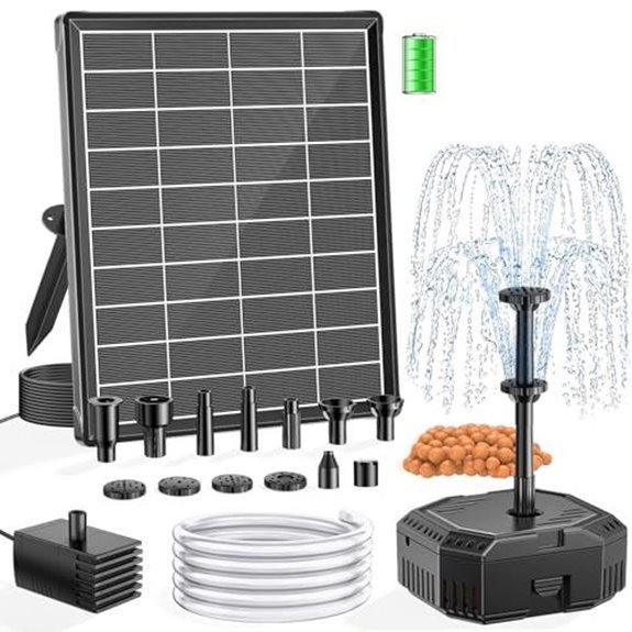 10 Best Solar Water Pumps With Battery Backup for 2027 6 nfesolar 6 5w solar fountain pump