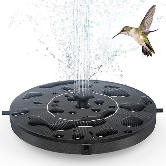 solar powered bird bath fountain pump 1 4w