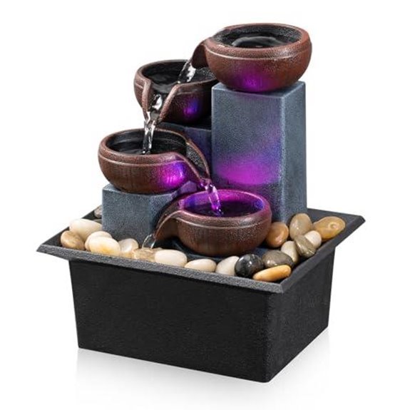 10 Best Tabletop Fountains for 2027 (Find Your Zen) 5 tabletop 4 level waterfall fountain